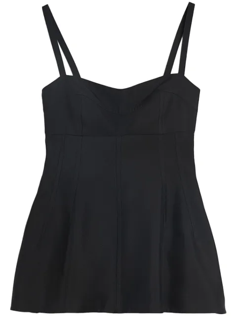 Jil Sander sleeveless bustier top Black J04NC0107J70013