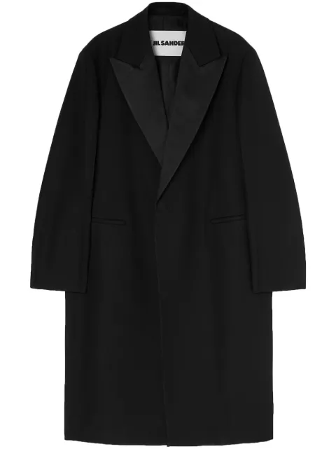 Jil Sander wool tailored coat Black J61AA0022J40215