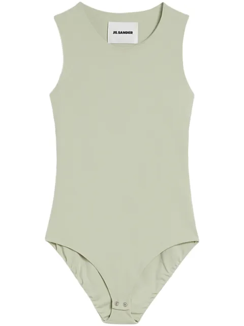 Jil Sander round-neck sleeveless bodysuit Neutrals J04NC0001J65016