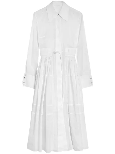 Jil Sander cut-out shirt dress White J02CT0440J45014