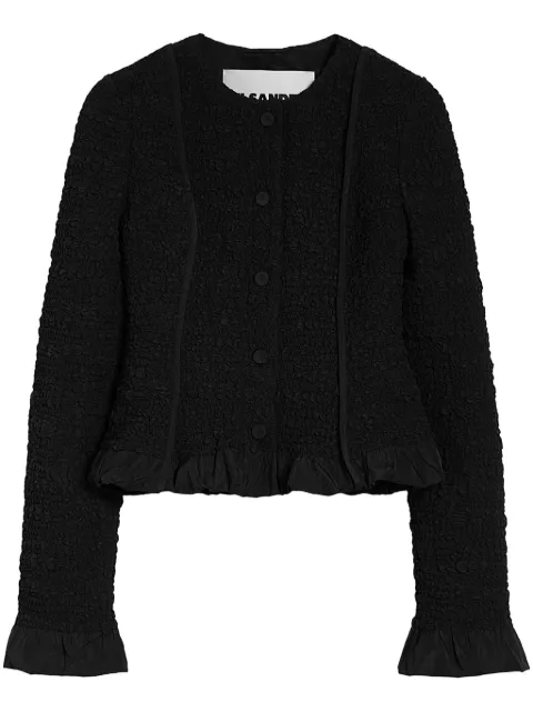 Jil Sander textured-finish jacket Black J02BN0211J70193