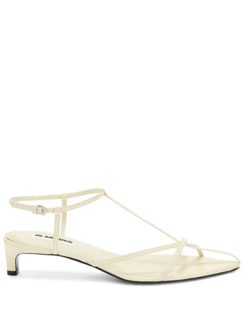 Jil Sander strappy leather sandals White J15WP0129P8389