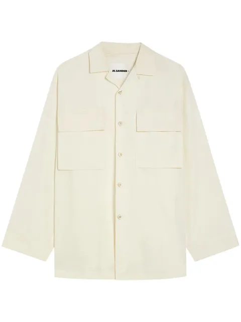 Jil Sander flap-pocket shirt White J47DL0167J45292