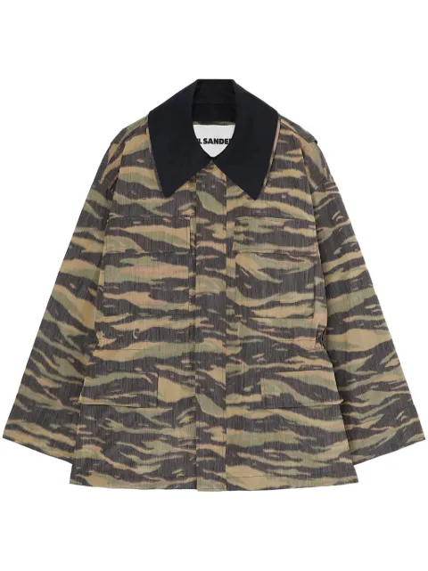 Jil Sander printed jacket Green J22SW0005J70187