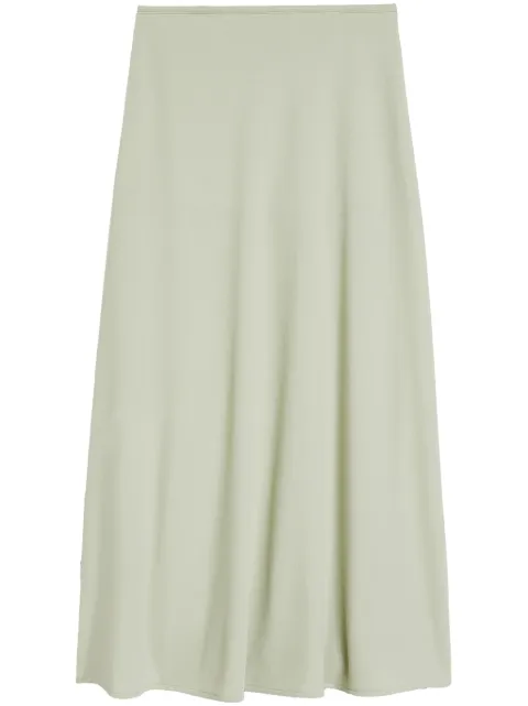 Jil Sander Flared zipped midi skirt Green J04MA0103J65016
