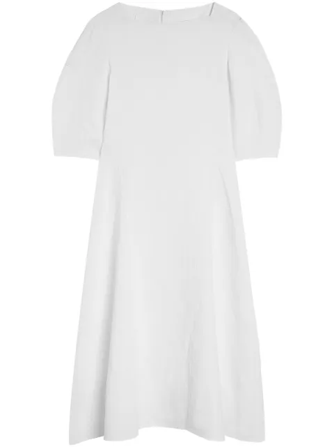 Jil Sander puff-sleeves dress White J04CT0115J60001