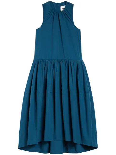 Jil Sander pleat-detail midi dress Blue J02CT0452J45002