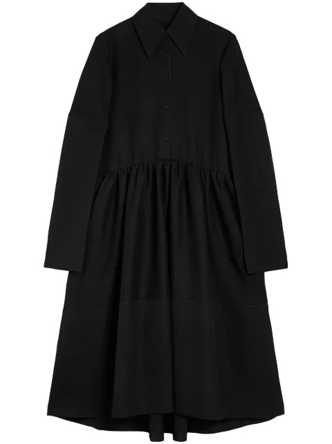 Jil Sander shirt midi dress Black J01CT0234J55076