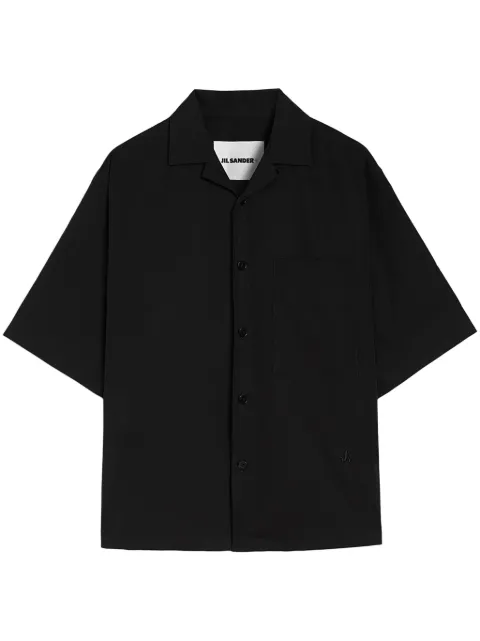 Jil Sander cotton short-sleeve shirt Black J47DL0166J45292