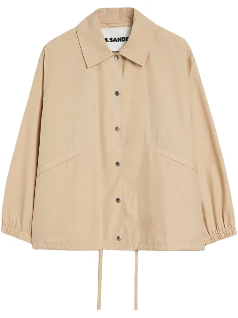 Jil Sander logo-print jacket Neutrals J04AM0001J45026