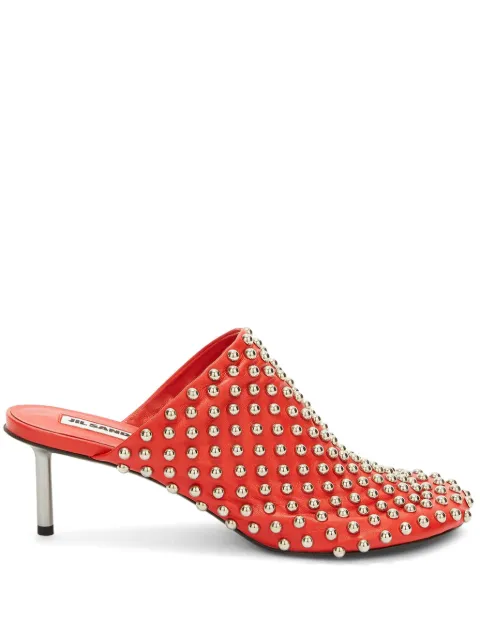 Jil Sander studded mules Red J15WP0165P8173
