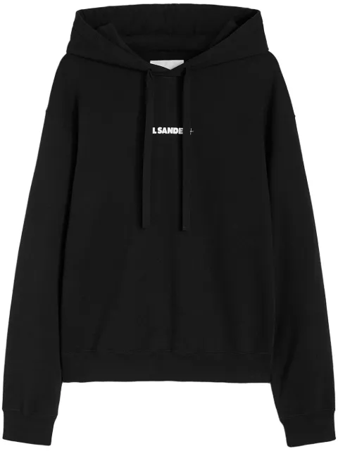 Jil Sander logo-print hoodie Black J47GU0129J20039001
