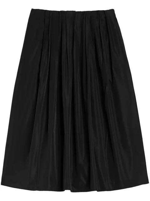 Jil Sander pleated skirt Black J01MA0154J70005