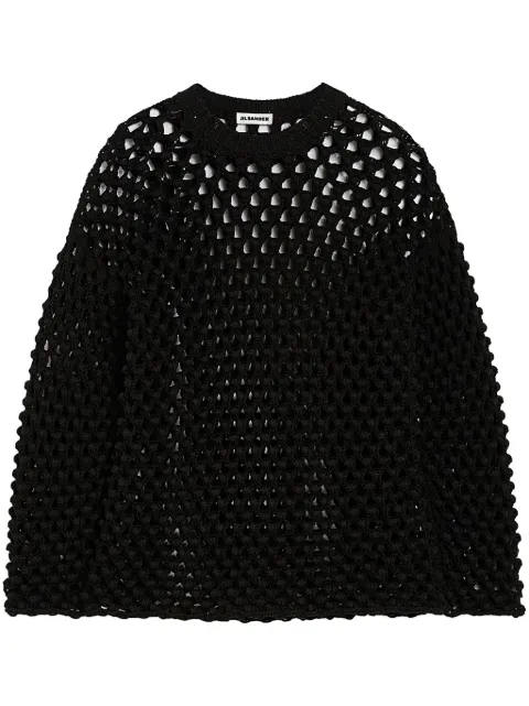 Jil Sander open knit sweater Black J02GP0214J19157