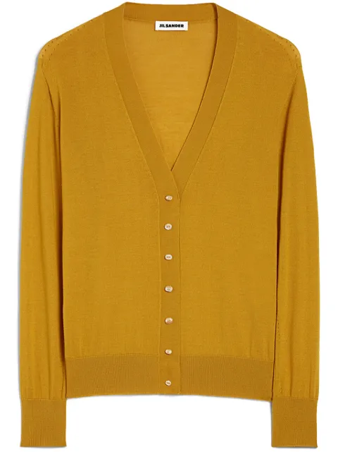 Jil Sander knitted cardigan Yellow J01HP0001J14501