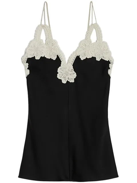 Jil Sander floral-embroidered top Black J02NC0237J76018