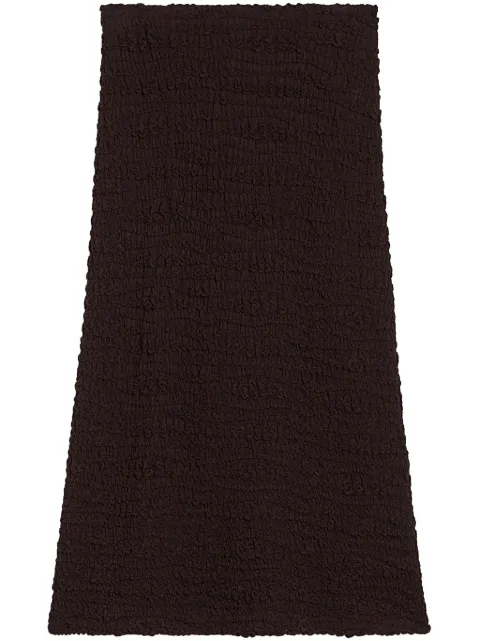 Jil Sander high-waist crinkled midi skirt Black J02MA0275J20266