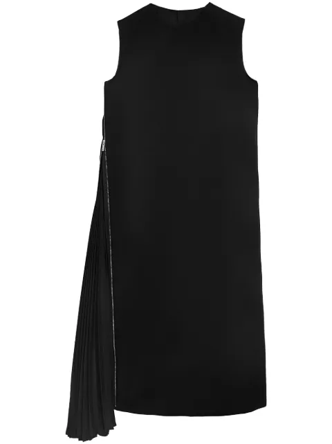 Jil Sander draped-detail midi dress Black J04CT0114J40021