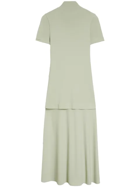 Jil Sander high-neck fluid midi dress Green J04CT0111J65016