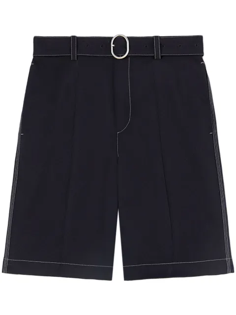 Jil Sander belted shorts Blue J22KA0274J70001