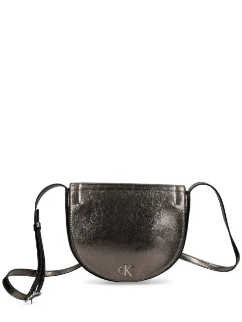 Calvin Klein Jeans metallic faux-leather cross-body bag Brown K60K612730