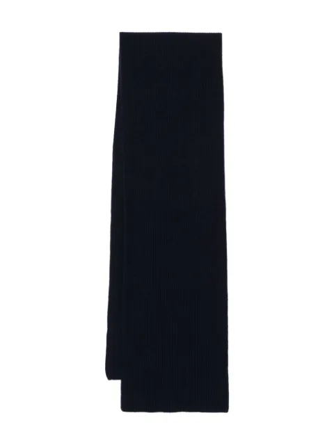 Sunspel ribbed cashmere scarf Black ASCA9365