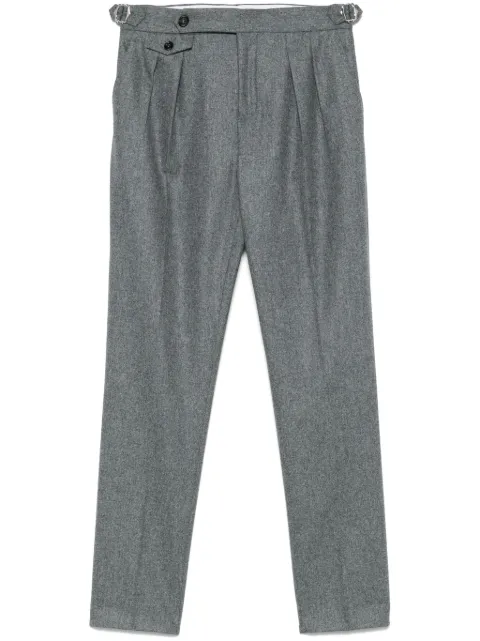 Brunello Cucinelli flannel double-pleat trousers Grey M038PM5030C003