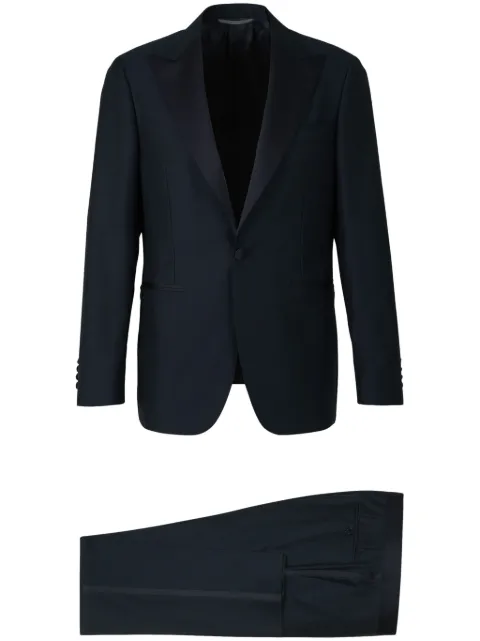 Canali wool single-breasted suit Black 1578658BF00084