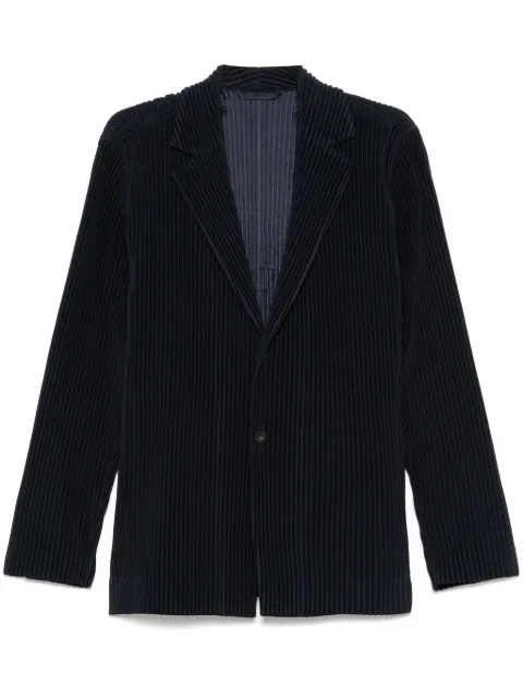 Homme Plissé Issey Miyake plissé blazer Blue HP49JD401