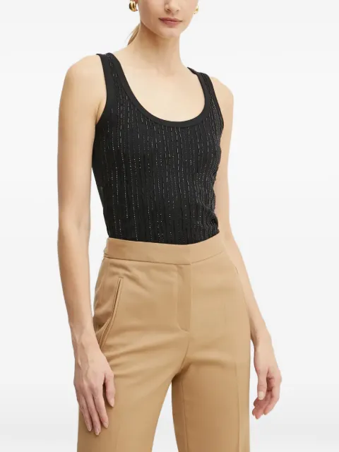 PINKO sleeveless scoop-neck tank top Black 104338A27G