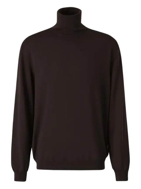 Zanone roll-neck jumper Brown 811938810105Z0290