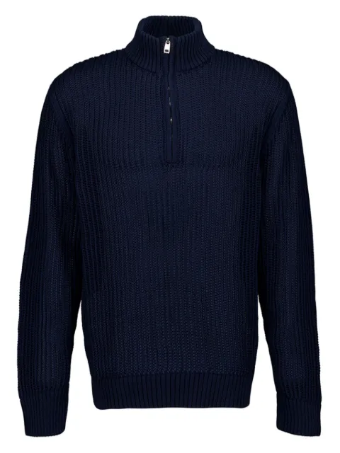 Frescobol Carioca half-zip knit sweater Blue 2487683