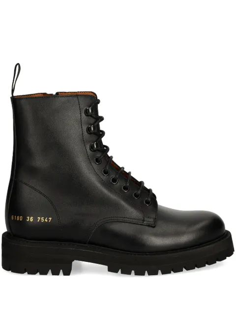 Common Projects leather boots Black 6180