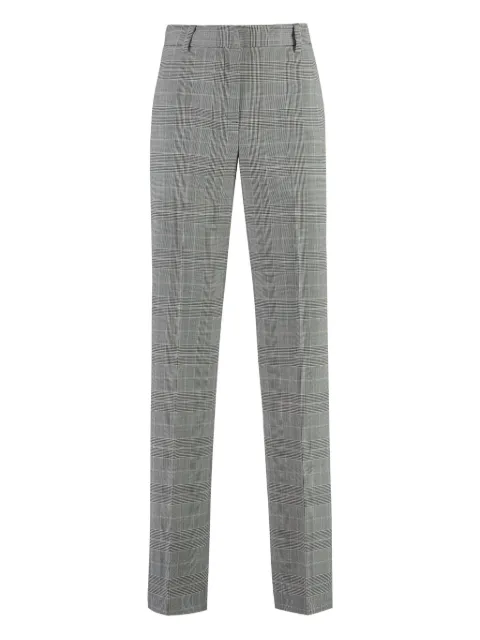 PT Torino checked straight-leg trousers Grey CDVSMBZ00STDTO70