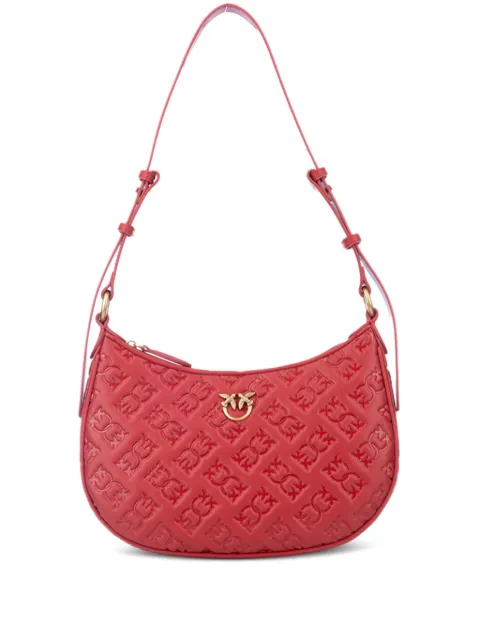 PINKO monogram-pattern shoulder bag Red 102790A1YB