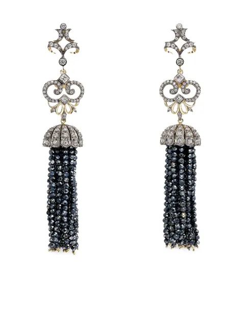 Anabela Chan 18kt yellow gold Tassel diamond and onyx earrings Gold AC19MH03ESYGBO