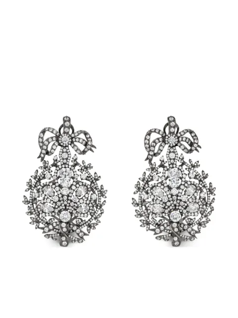 Anabela Chan 18kt black gold Mirage diamond earrings Silver AC18MC05ESYGWD