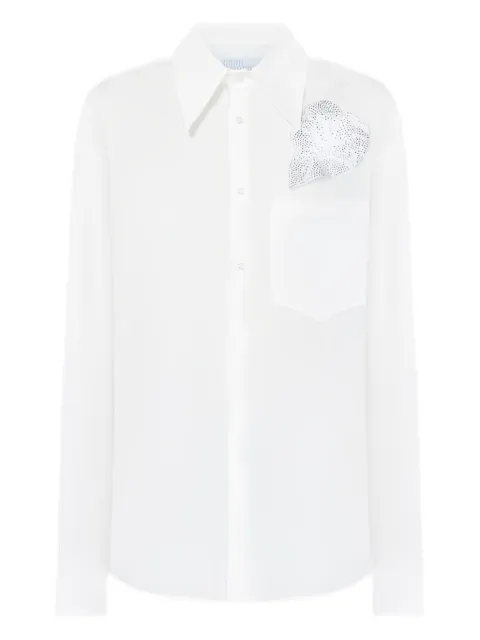 Giuseppe Di Morabito crystal-embellished shirt White TO231F02277