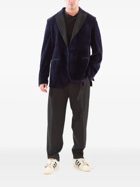 Circolo 1901 velvet blazer Blue CN4491