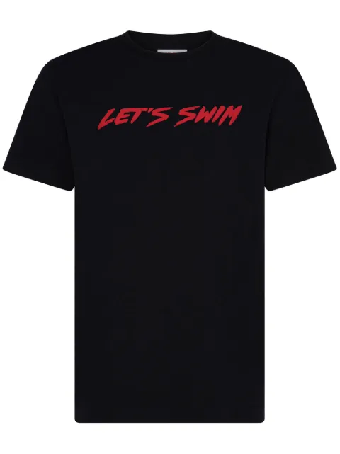 Let's Swim logo-print T-shirt Black LSM007TB