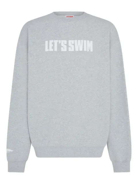 Let's Swim logo-print sweatshirt Grey LSM028SW