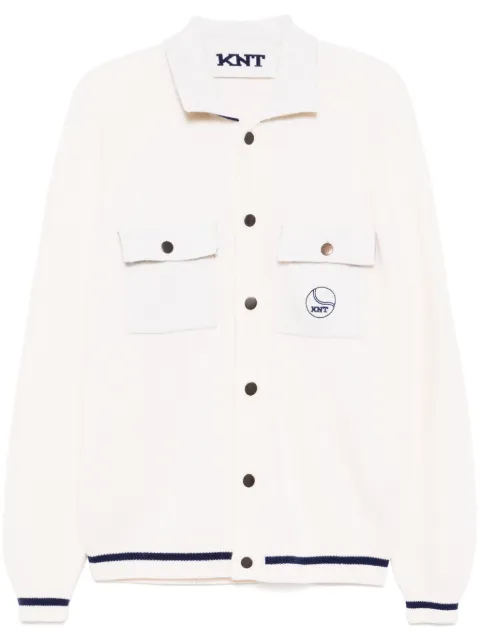 Kiton embroidered logo jacket Neutrals UMM0585