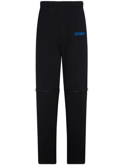 Let's Swim logo-print shorts Black LSM013JOG