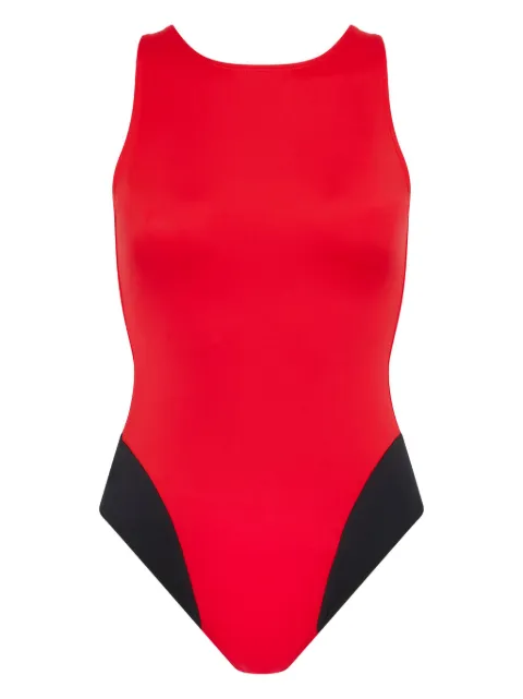 Let's Swim open-back swimsuit Red LSW011SS