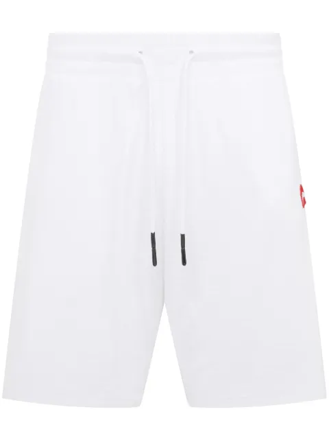 Let's Swim logo-shark towelling shorts White LSM034SH