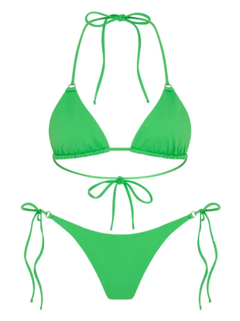 Let's Swim triangle bikini top Green LSW034BKTOP
