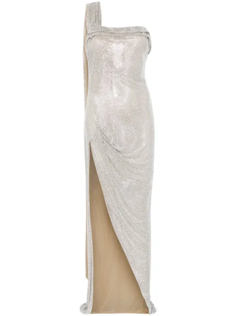 Giuseppe Di Morabito crystal-embellished gown Neutrals 03FWDR426FC03212