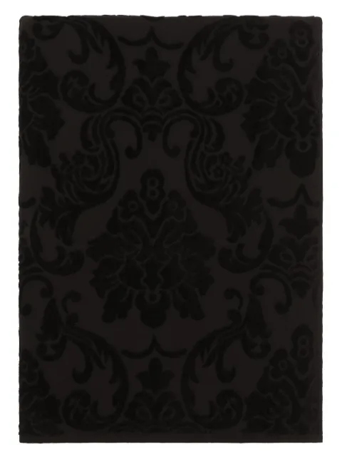 Dolce & Gabbana cotton beach towel Black TCF019TCAGB