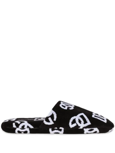 Dolce & Gabbana jacquard slippers Black TCF014TCAFP