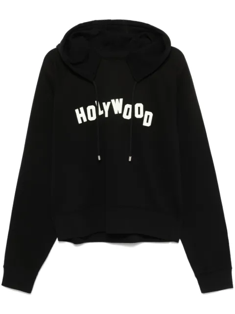 LOEWE Holywood-print hoodie Black H526Y25X60